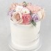 Flower -  Semi Naked 4 Layer Cake Fresh Flowers on Top (D, V, 4L)